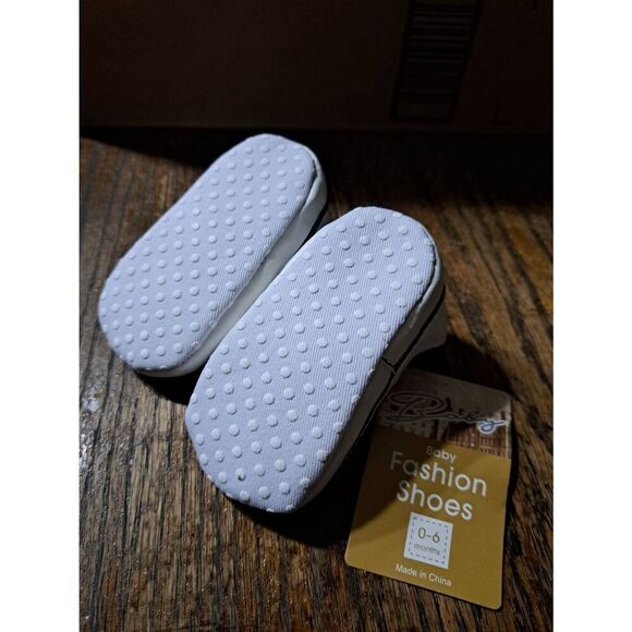 New 0-6 Month Size 1 Haozay Black White Checkered Canvas Elastic Slip On Shoes - Picture 6 of 6